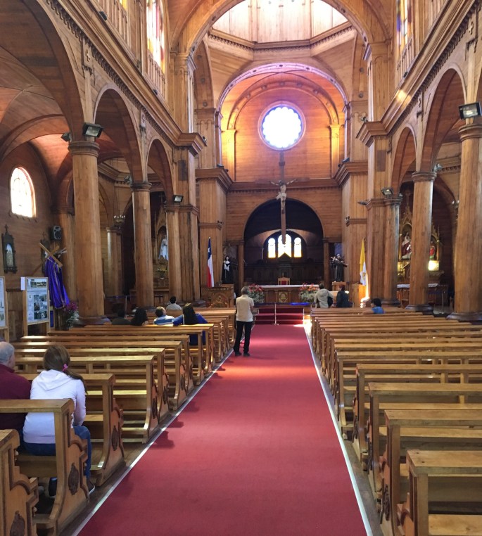 Die große Holzkirche von San Francisco im Centrum