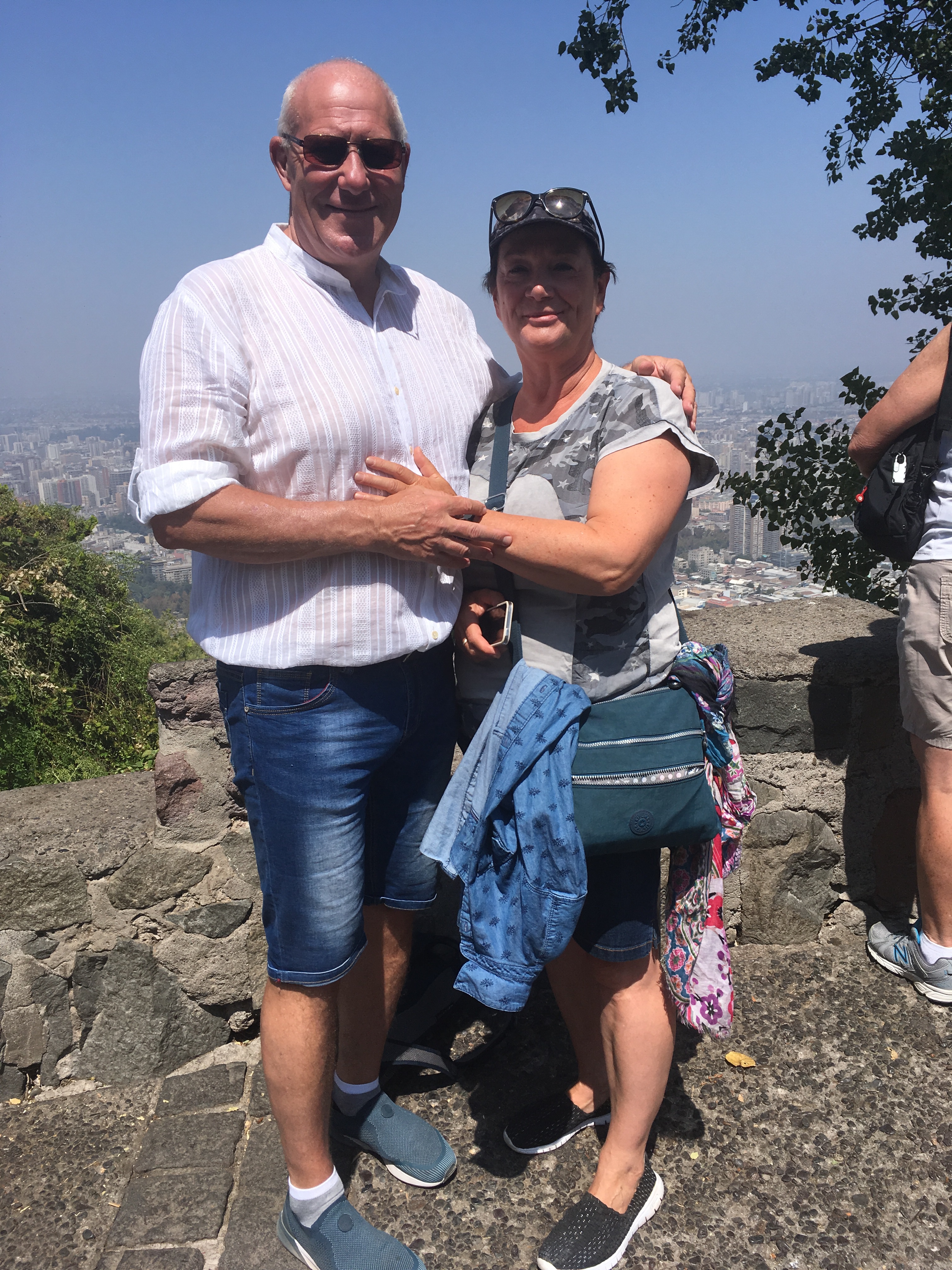 Hoch über der Stadt Santiago