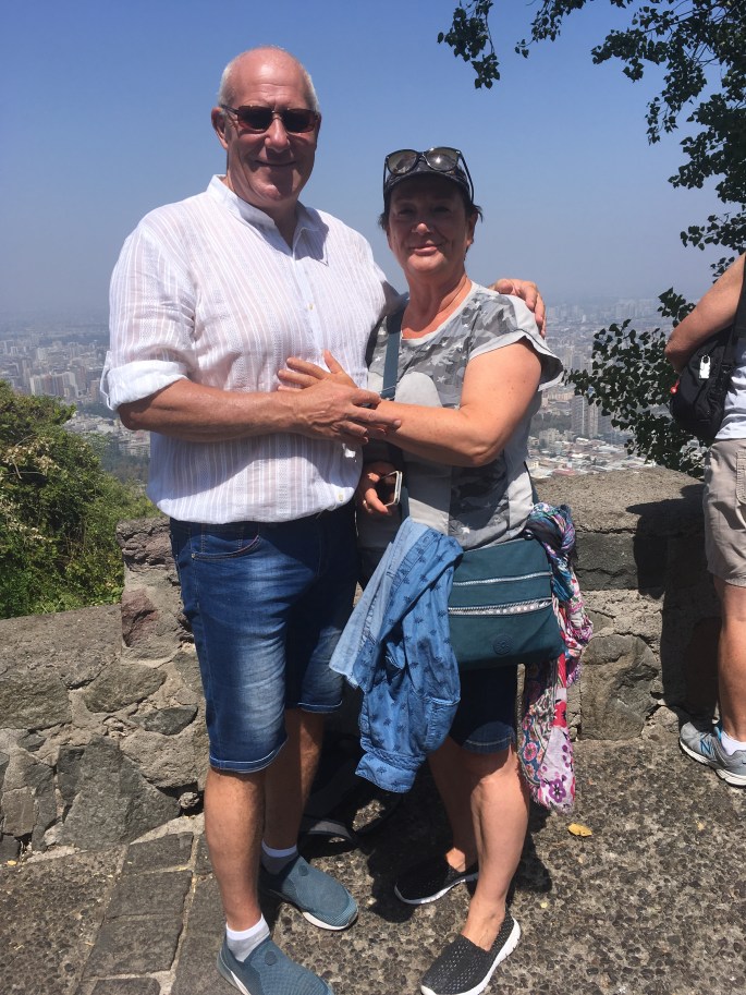 Hoch über der Stadt Santiago